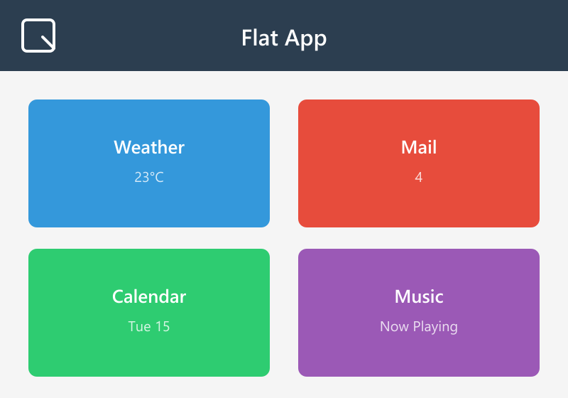 Flat Design visual preview